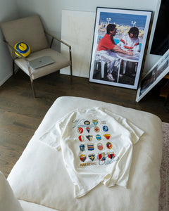 ITALIAN LOGOS TEE - WHITE