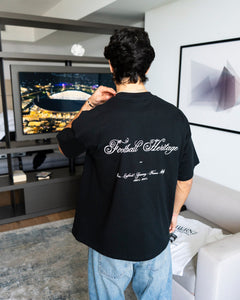 FOOTBALL HERITAGE TEE - BLACK