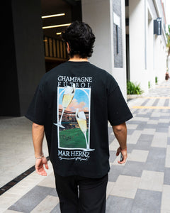 CHAMPAGNE FÚTBOL TEE - BLACK
