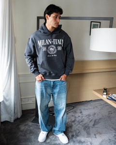 MILAN HOODIE - DARK GREY