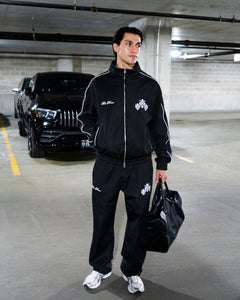 CALCIO TRACK PANTS - BLACK