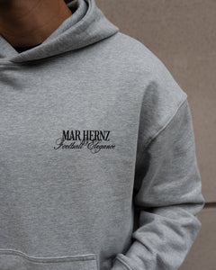 FOOTBALL ELEGANCE HOODIE - GREY