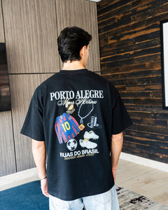 PORTO ALEGRE TEE - BLACK