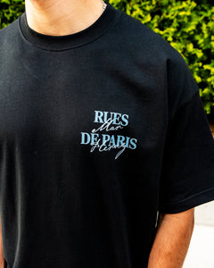 RUES DE PARIS TEE - BLACK