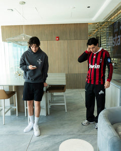 VINTAGE CALCIO HOODIE - DARK GREY