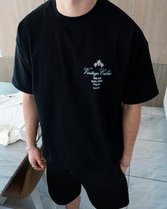 VINTAGE CALCIO TEE - BLACK